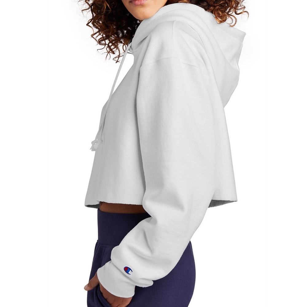 Champion Reverse Wave Cropped Cut-off Hoodie